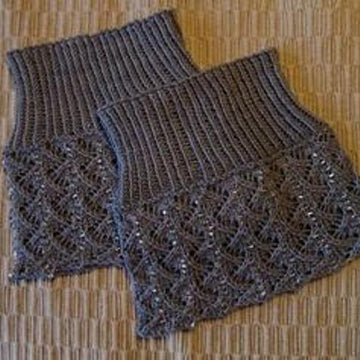 Beaded and Lacy Boot Cuffs