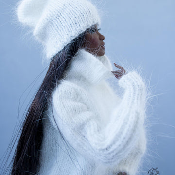 Puff Sleeve Sweater and had knitted flat