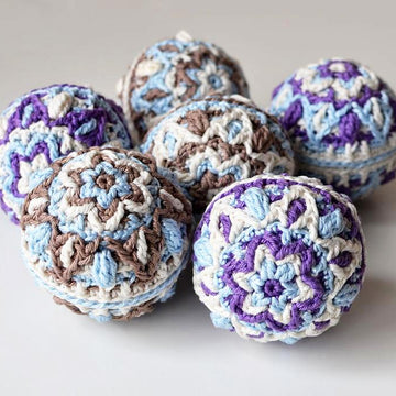 Winter Pastels Ball - overlay crochet