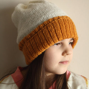 Two Color Slouchy Beanie
