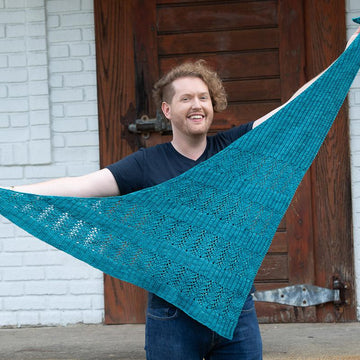 Rib and Lace Shawl
