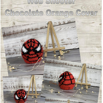 Web Shooter Chocolate Orange Cover Knitting Pattern