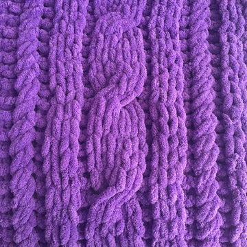 Celtic Cable Knotted Braid Blanket