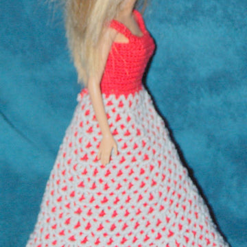 Reversible ball gown and cape