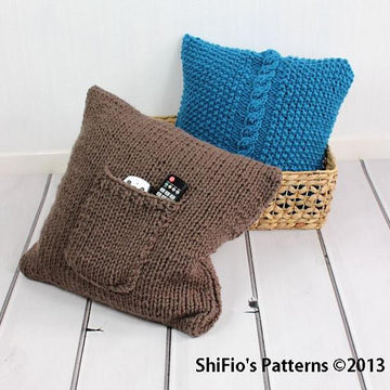 267-Super Chunky Cushions Knitting Pattern #267