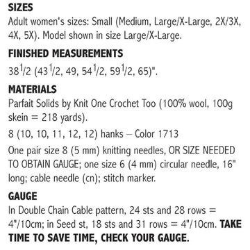 Double Chain Cable Pullover #117