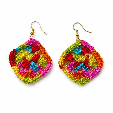 Mini Granny Square Earrings