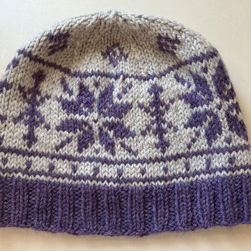 Nordic snowflake beanie