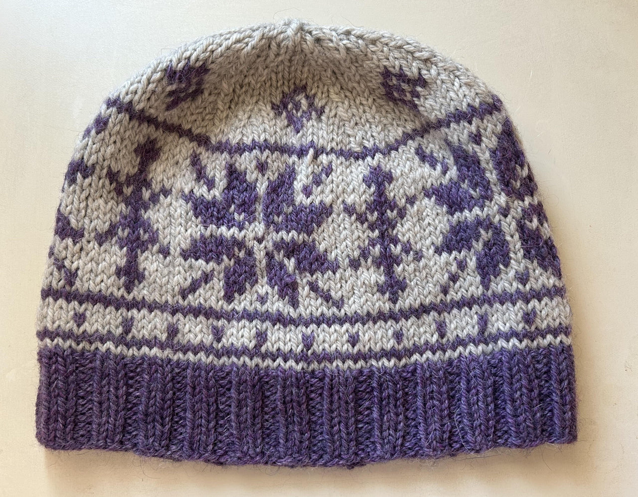 Nordic snowflake beanie