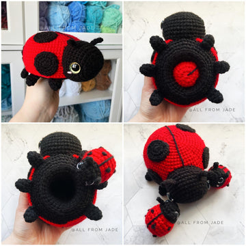 Charlene the Mama Ladybug & her baby