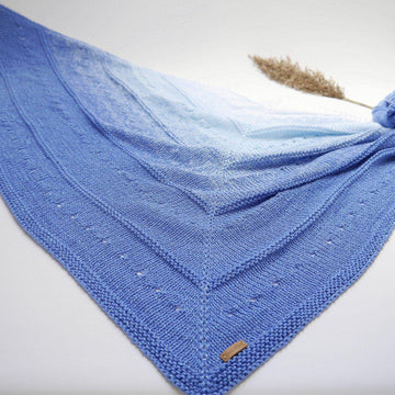 Knitting Pattern – Triangular Shawl LISSIEEE XXL – no.208E