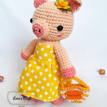 Pig amigurumi crochet doll pattern