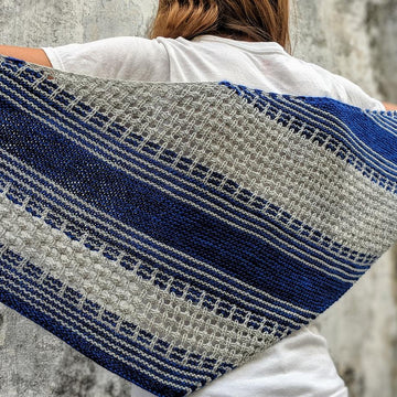 Lines and Lattice Shawl