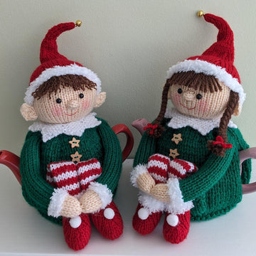 Cheeky elves 2 cup tea cosy
