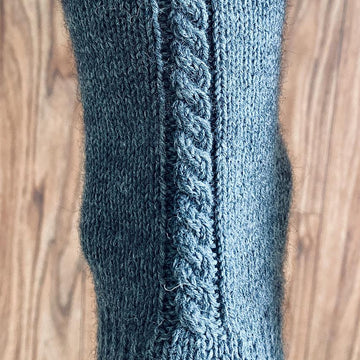 Cable Back Socks