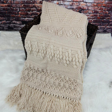 Boho Diamond Textured Throw
