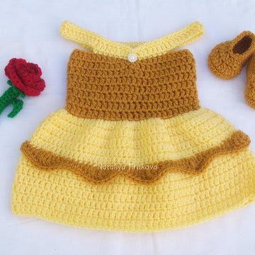 Princess Belle Hat and Dress Outfit