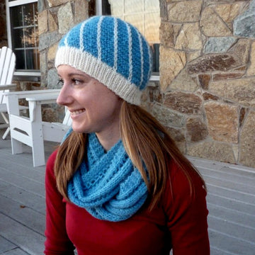 2 color spiral hat