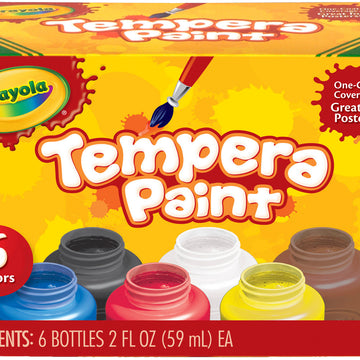 Crayola Tempera Paint 2oz 6/Pkg - 155851