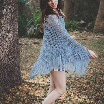 Beginner Lace Crochet Poncho