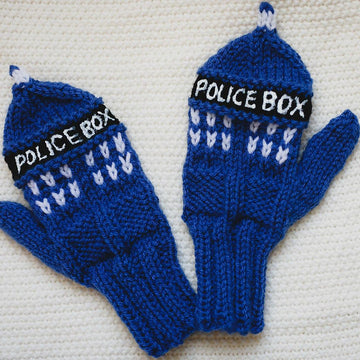 Police Box Mittens