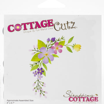 CottageCutz Dies - Spring Blooms 4"X4.7"