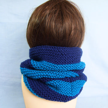 Easy Colour Block Infinity Scarf for Beginners