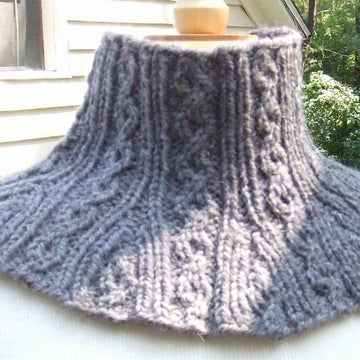 Twisted Cable Neck Warmer & Shoulderette