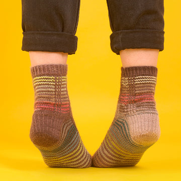 "Sunset Socks" - Free Socks Knitting Pattern in Paintbox Yarns Socks