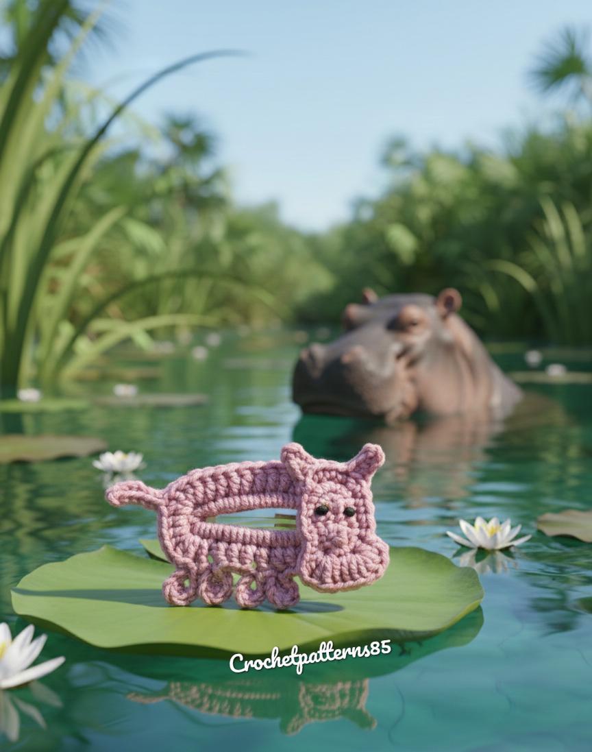 Hippo Hair Clip English-US