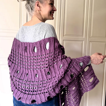 Easy Prayer Shawl Comfort Shawl Circles of Solace Wrap Shawl