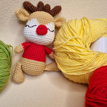 Christmas Amigurumi Reindeer Crochet Pattern