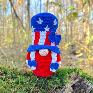 Patriotic gnome USA (girl_2)