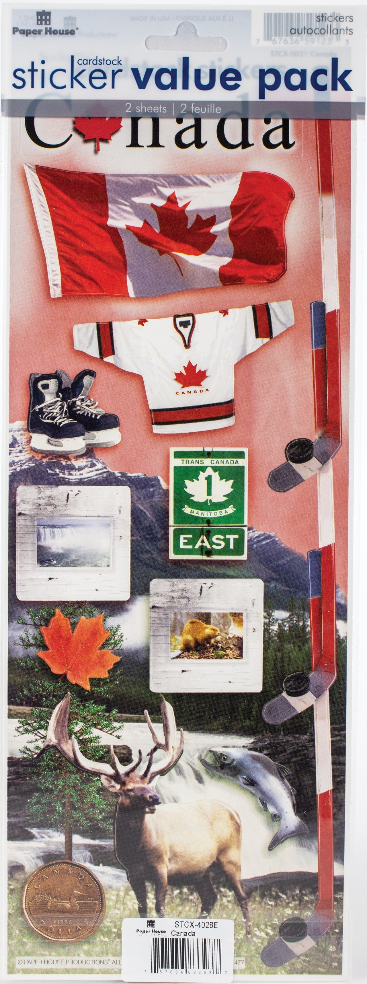 Paper House Cardstock Sticker 2/Pkg - Canada