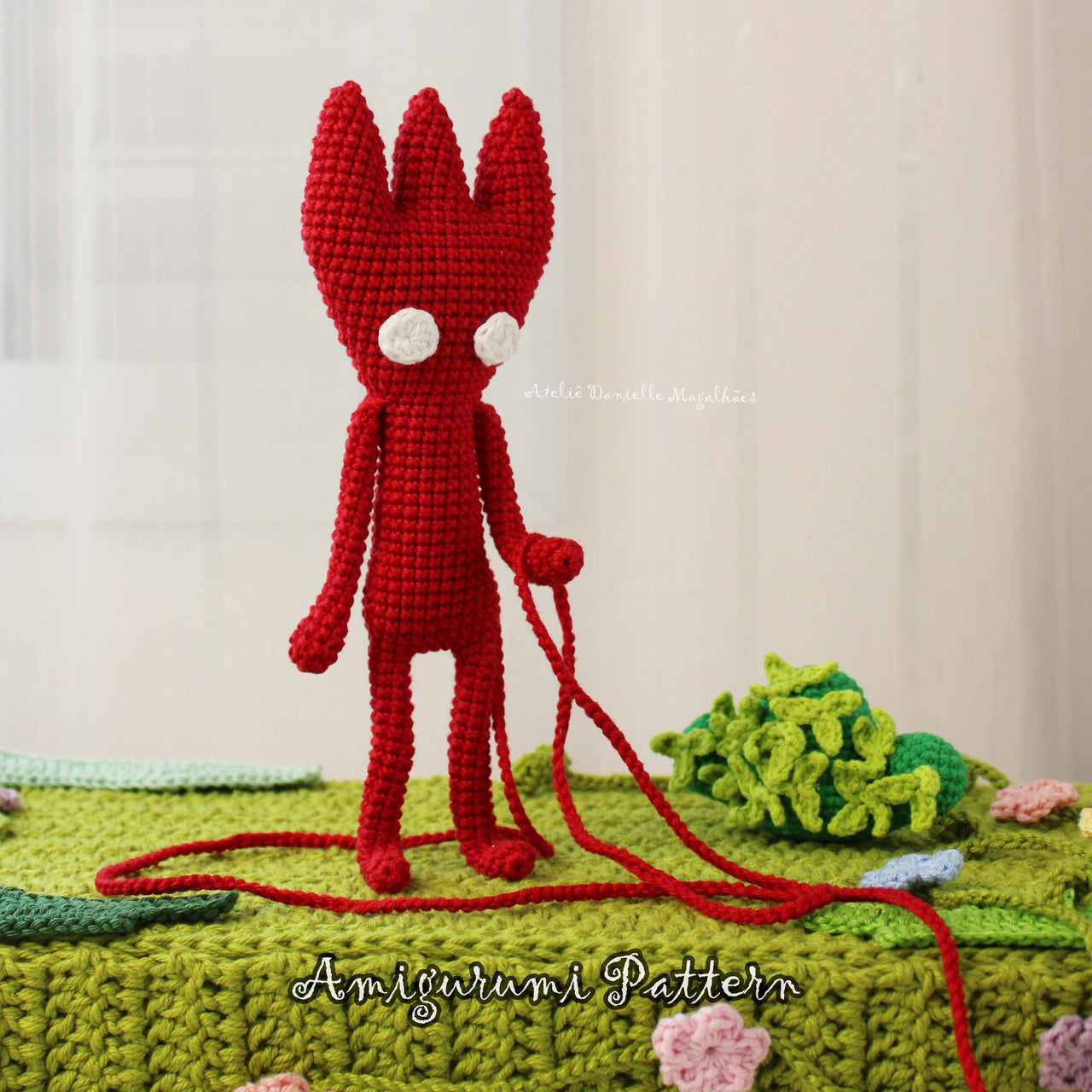 Three-Horned Yarny Spirit – Crochet Fanart Pattern (Digital PDF)