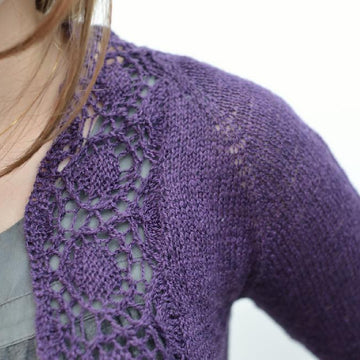 Medallion-edged shrug