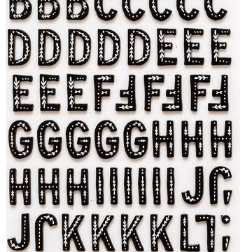 American Crafts Snowflake Thickers Stickers 176/Pkg - Comfort Alpha/Foam