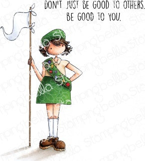 Stamping Bella Cling Stamps - Tiny Townie Girl Scout