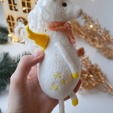 Unicorn with coffee amigurumi