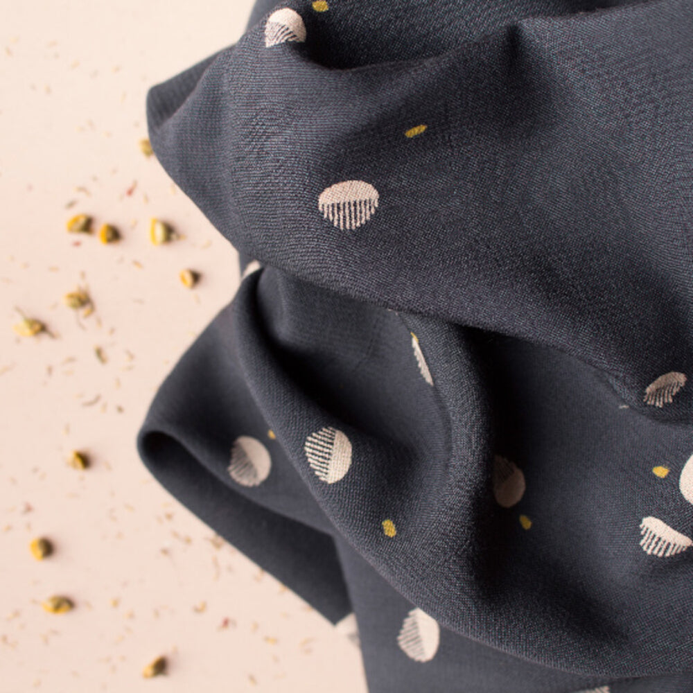 Atelier Brunette Viscose Crepe - Seed Night