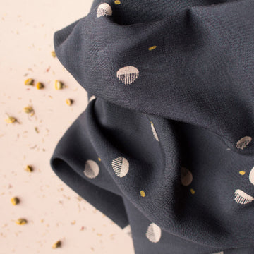 Atelier Brunette Viscose Crepe - Seed Night