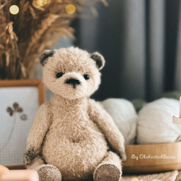 Cozy Teddy Bear Knitting Pattern PDF – Plush Toy 27 cm – Classic Teddy