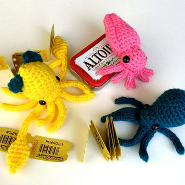 Mini Squid Amigurumi Plush Toy