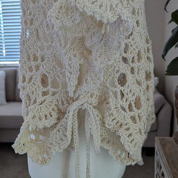 Ivory Breeze Crochet Butterfly Lace Bolero