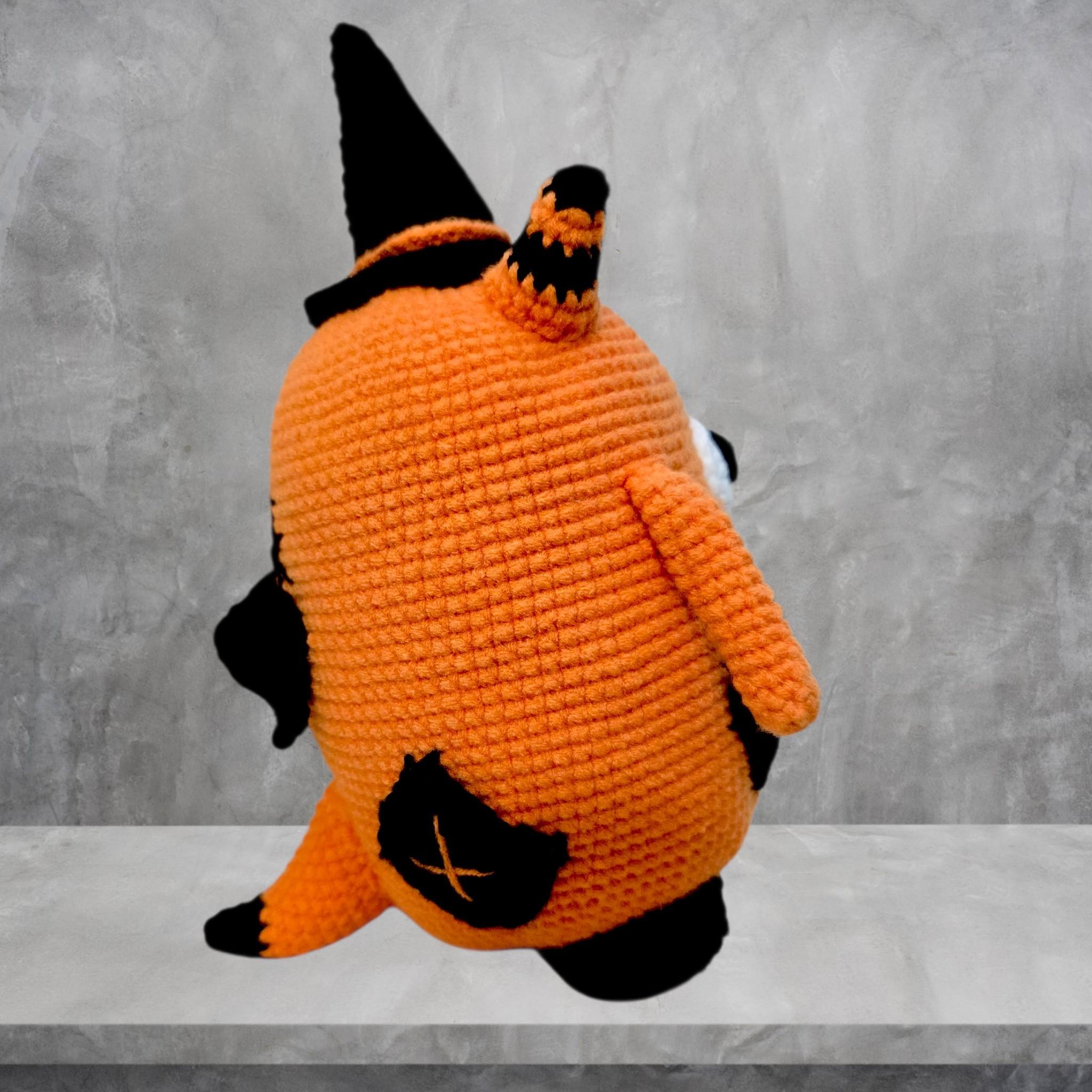Crochet Halloween Monster Amigurumi Pattern - Pumpkin Witch Monster Low Sew Toy
