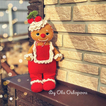 Gingerbread Man Knitting Pattern