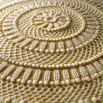 Lille Matelassé Circular Baby Afghan