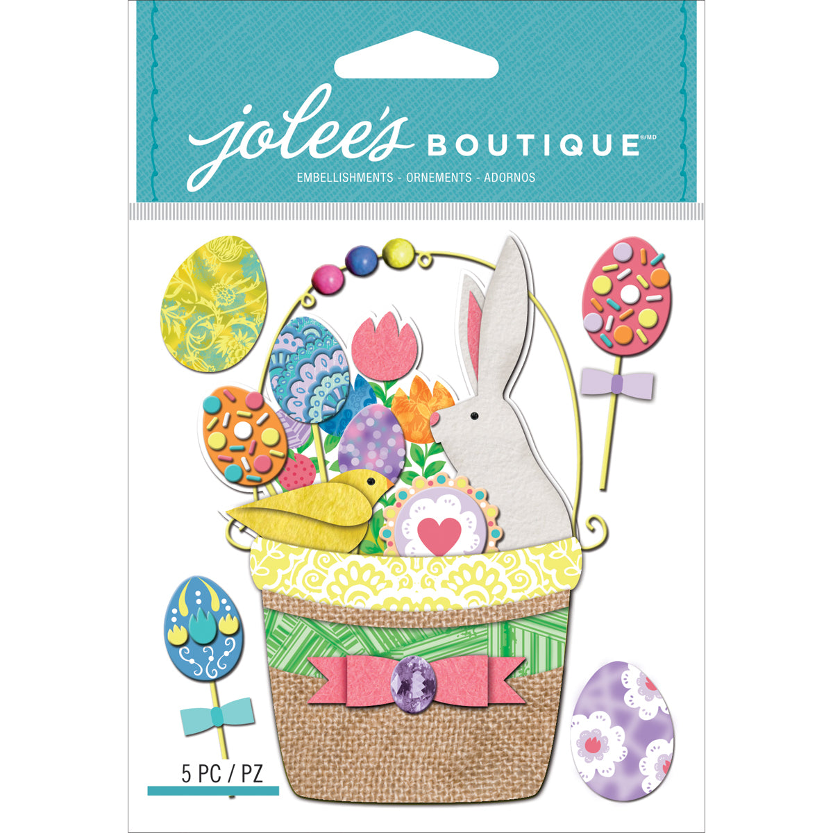Jolee's Boutique Dimensional Stickers - Easter Basket