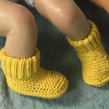 Baby Simple Circular Booties