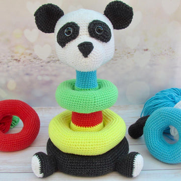 Panda Color Stacking rings toy